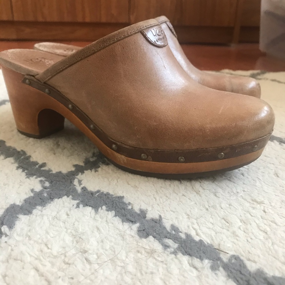 Ugg leather clogs